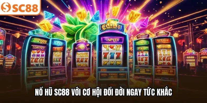 Nổ hũ SC88 với cơ hội đổi đời ngay tức khắc